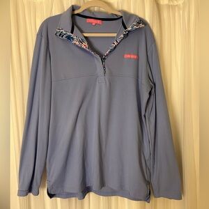 Simply Southern Lavender Floral Pullover - Size Large